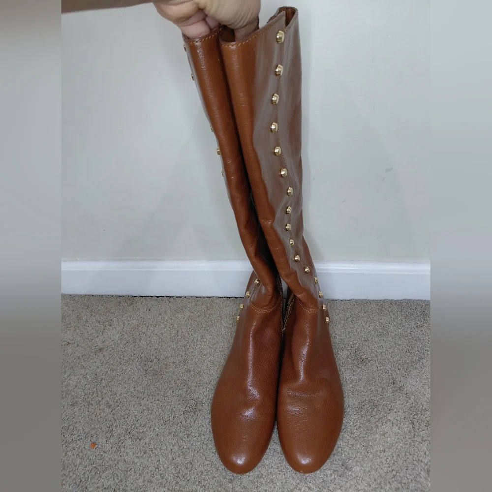 Michael Kors Women Size 9.5M Tan Leather Boots